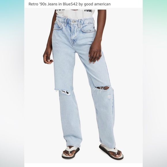 Good American Denim - Good American NWT Good ‘90s Relaxed Women’s Jeans Sz 0